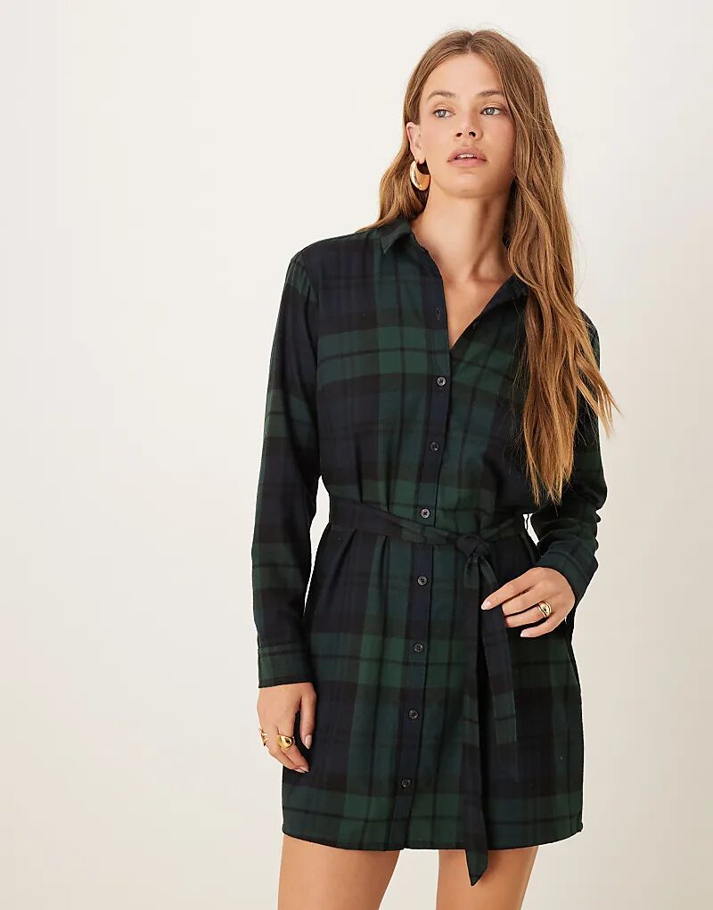 Мини-платье Abercrombie & Fitch с длинными рукавами-бочонками, приталенное, в темно-синюю клетку
Мини-платье Abercrombie & Fitch с длинными рукавами-бочонками, приталенное, в темно-синюю клетку