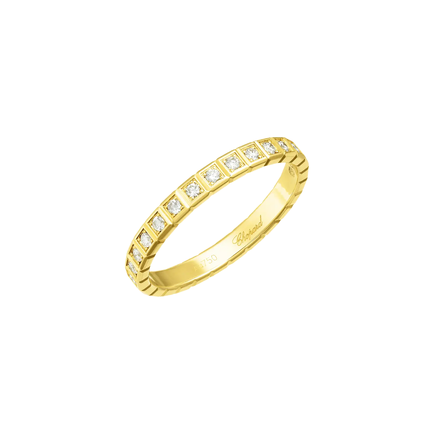 Кольцо Chopard Ice Cube - Кольцо, желтое золото, бриллианты в оправе 
Кольцо Chopard Ice Cube - Кольцо, желтое золото, бриллианты в оправе