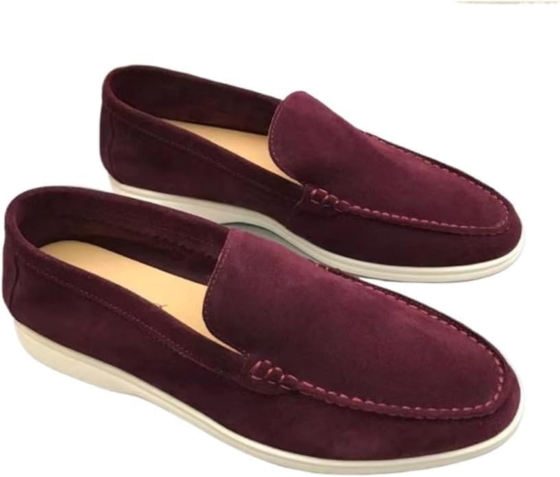 Мужские замшевые лоферы-мокасины без шнурков для лета, легкие и дышащие, плоские повседневные туфли, прогулок и оксфорды Eimeinuosy, красный
Мужские замшевые лоферы-мокасины без шнурков для лета, легкие и дышащие, плоские повседневные туфли, прогулок и оксфорды Eimeinuosy, красный