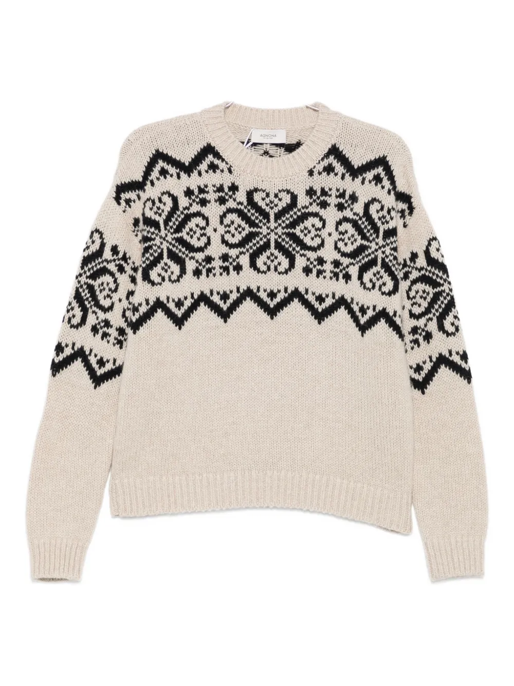 Свитер с узором Agnona, бежевый
Свитер с узором Agnona, бежевый