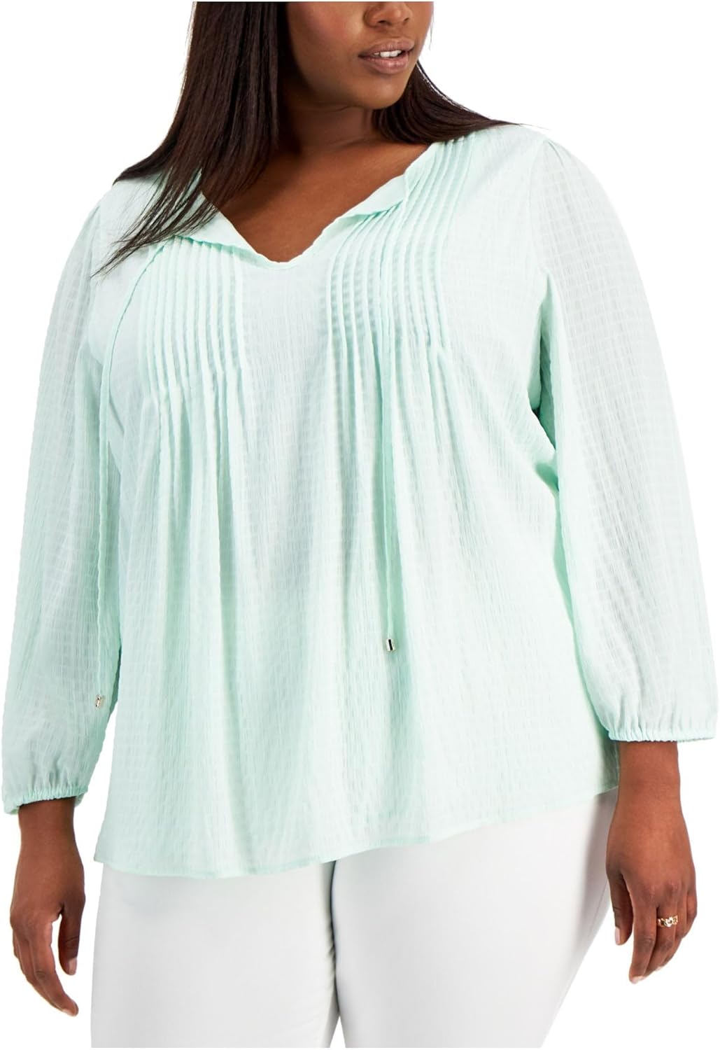 Топ Tommy Hilfiger Plus Size со складками, Aqua
Топ Tommy Hilfiger Plus Size со складками, Aqua