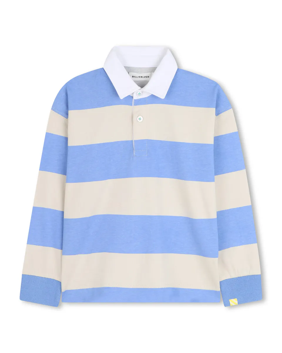 Детский полосатый хлопковый поло для мальчика Billieblush, синий
Детский полосатый хлопковый поло для мальчика Billieblush, синий