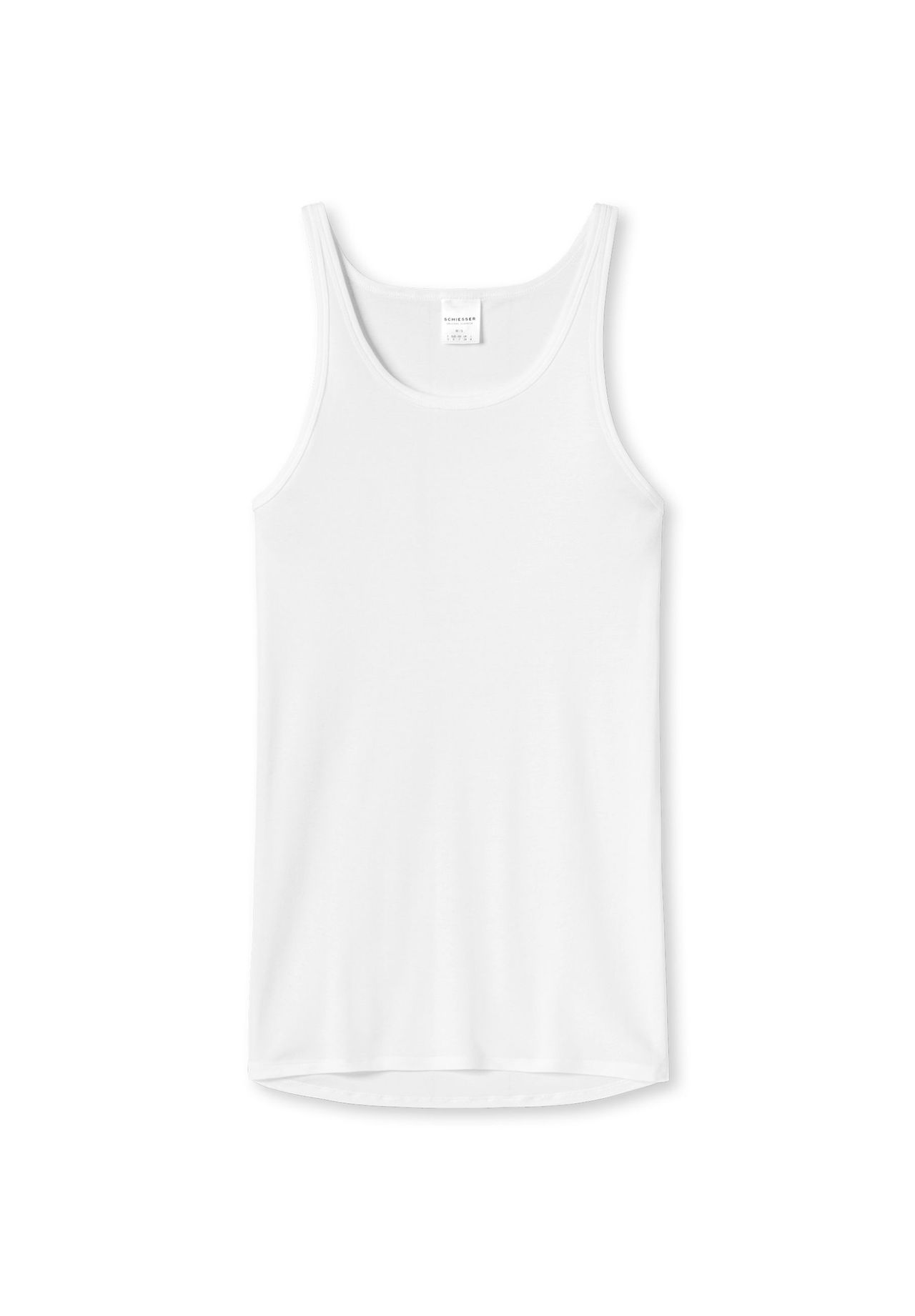 Классическая майка в тонкую рубчику SCHIESSER, белый
Классическая майка в тонкую рубчику SCHIESSER, белый