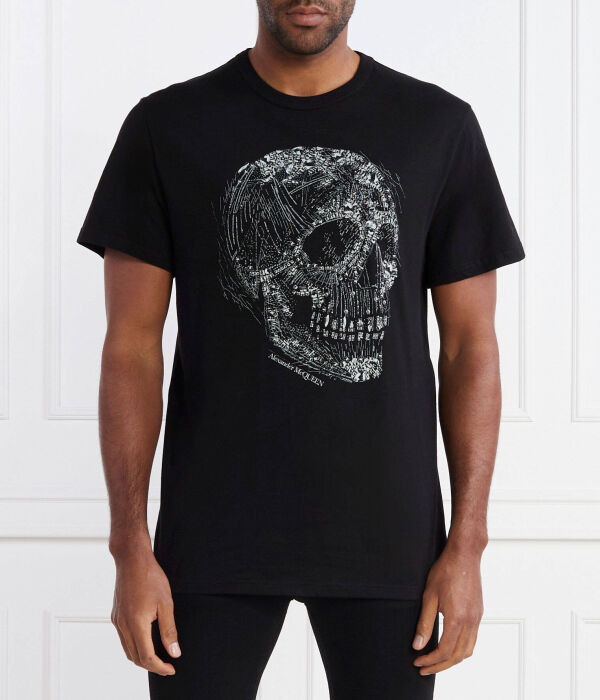 Футболка мужская Alexander Mcqueen с принтом черепа, черный
Футболка мужская Alexander Mcqueen с принтом черепа, черный