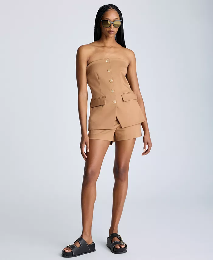 Женский жилет без бретелек, бюстье и шорты с плоским передом Kenneth Cole, коричневый
Женский жилет без бретелек, бюстье и шорты с плоским передом Kenneth Cole, коричневый