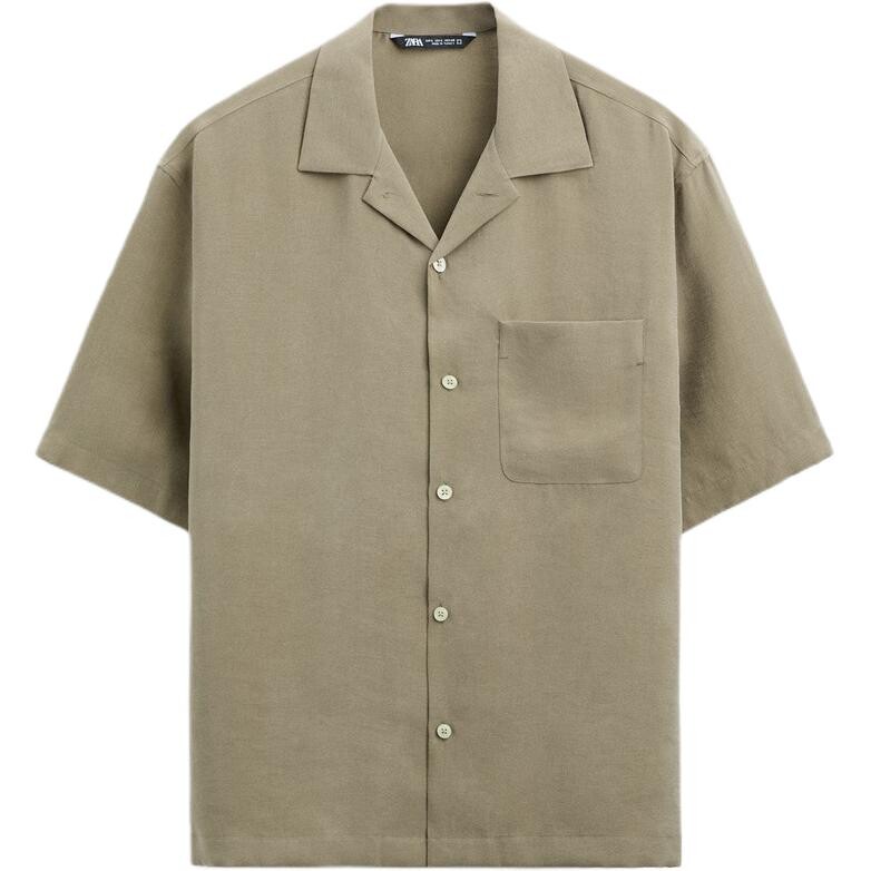 Рубашка мужская хаки Zara, хаки
Рубашка мужская хаки Zara, хаки