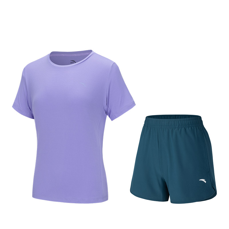 ANTA Разнообразие тренировочной коллекции повседневный костюм для женщин комплект фиолетовый топ + синие низы
ANTA Разнообразие тренировочной коллекции повседневный костюм для женщин комплект фиолетовый топ + синие низы