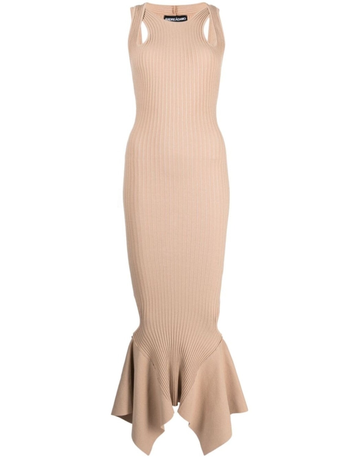 ANDREĀDAMO платье миди в рубчик с вырезом, нейтральный цвет
ANDREĀDAMO платье миди в рубчик с вырезом, нейтральный цвет