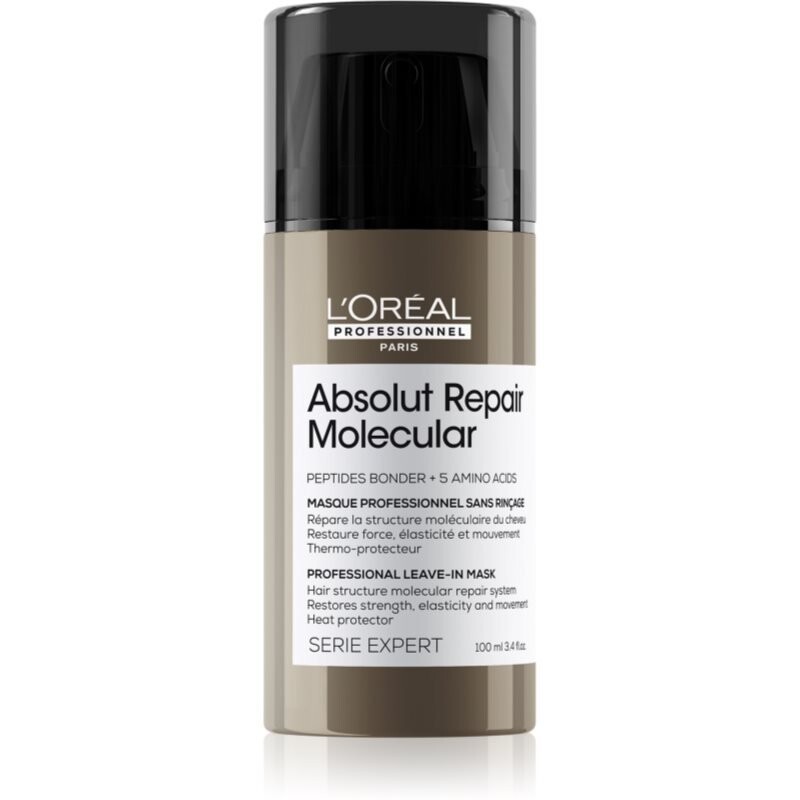 L’Oréal Professionnel Serie Expert Absolut Repair Molecular, Регенерирующая маска для поврежденных волос, 100 мл
L’Oréal Professionnel Serie Expert Absolut Repair Molecular, Регенерирующая маска для поврежденных волос, 100 мл