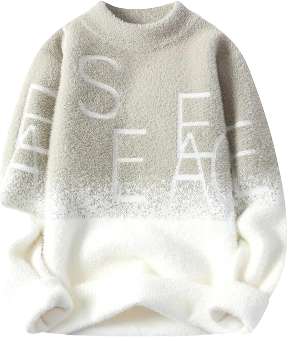 Мужской свитер оверсайз с цветными блоками и кабельной вязкой
Мужской свитер оверсайз с цветными блоками и кабельной вязкой