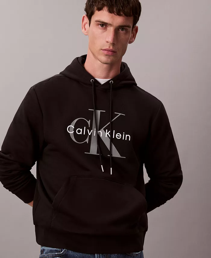 Мужская флисовая толстовка с логотипом-монограммой Calvin Klein, черный
Мужская флисовая толстовка с логотипом-монограммой Calvin Klein, черный