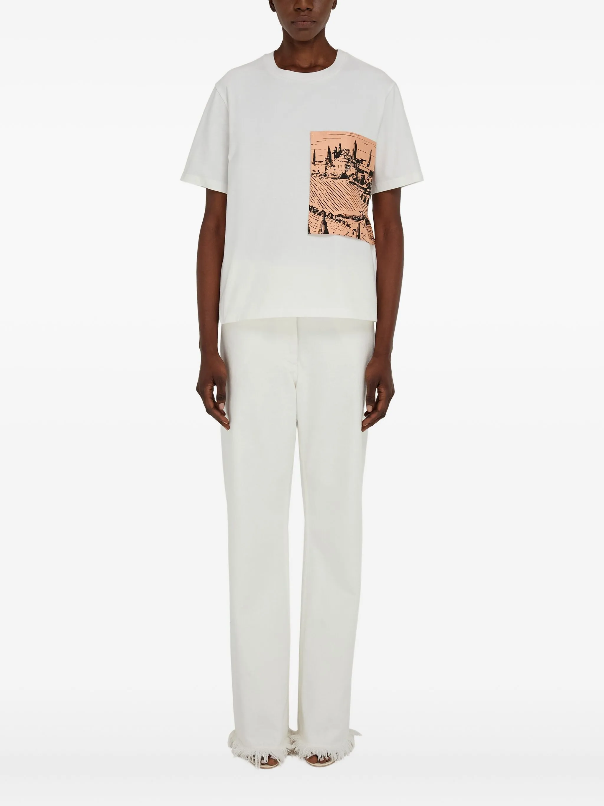 Футболка из органического хлопка Ferragamo, белый
Футболка из органического хлопка Ferragamo, белый