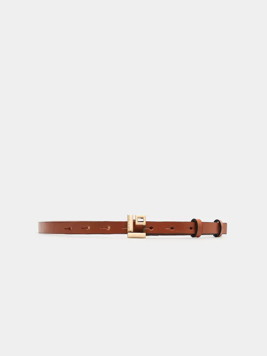 Тонкий ремень из 100% кожи Lion of Porches, оранжевый
Тонкий ремень из 100% кожи Lion of Porches, оранжевый