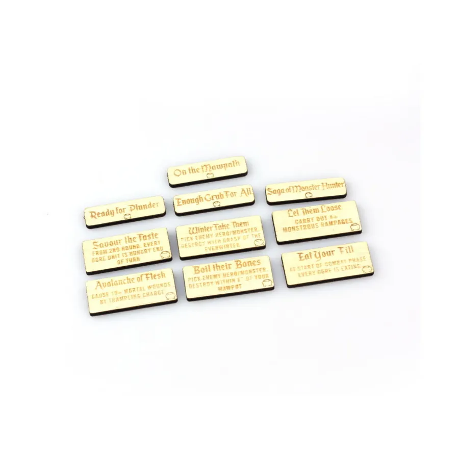 Пакет улучшения боевых свитков - Племена Огора Маутрибса, Age of Sigmar - Accessories & Supplies (Battle Kiwi)
Пакет улучшения боевых свитков - Племена Огора Маутрибса, Age of Sigmar - Accessories & Supplies (Battle Kiwi)