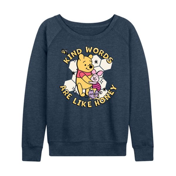 Футболка с длинным рукавом из французского трикотажа с изображением Винни-Пуха, Пятачка и Винни-Пуха, с добрыми словами для женщин Disney, синий
Футболка с длинным рукавом из французского трикотажа с изображением Винни-Пуха, Пятачка и Винни-Пуха, с добрыми словами для женщин Disney, синий