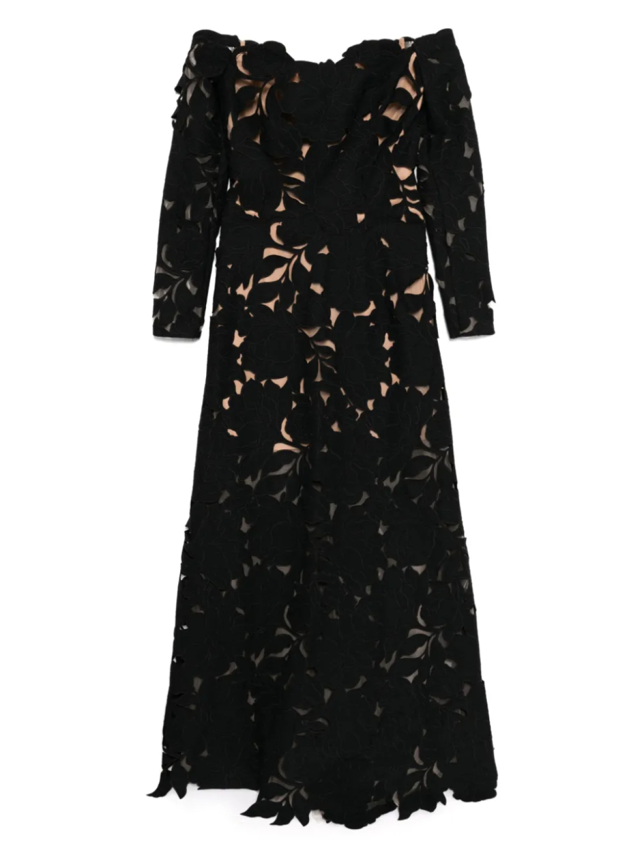 Платье Kasia с цветочным вырезом и кружевом Costarellos, черный
Платье Kasia с цветочным вырезом и кружевом Costarellos, черный