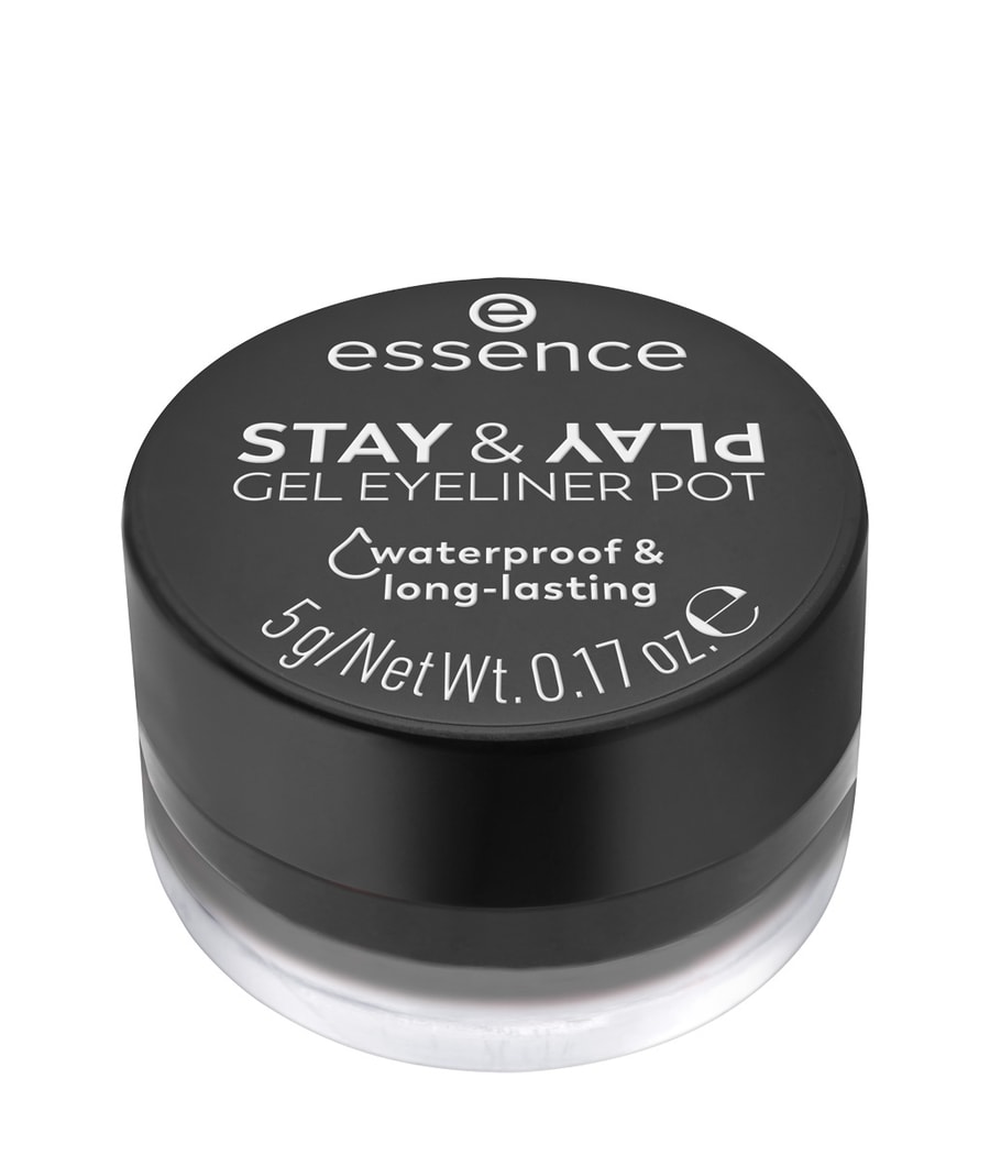 Подводка для глаз essence STAY & PLAY Gel Eyeliner Pot, Nr. 01 - Black, 5g 
Подводка для глаз essence STAY & PLAY Gel Eyeliner Pot, Nr. 01 - Black, 5g