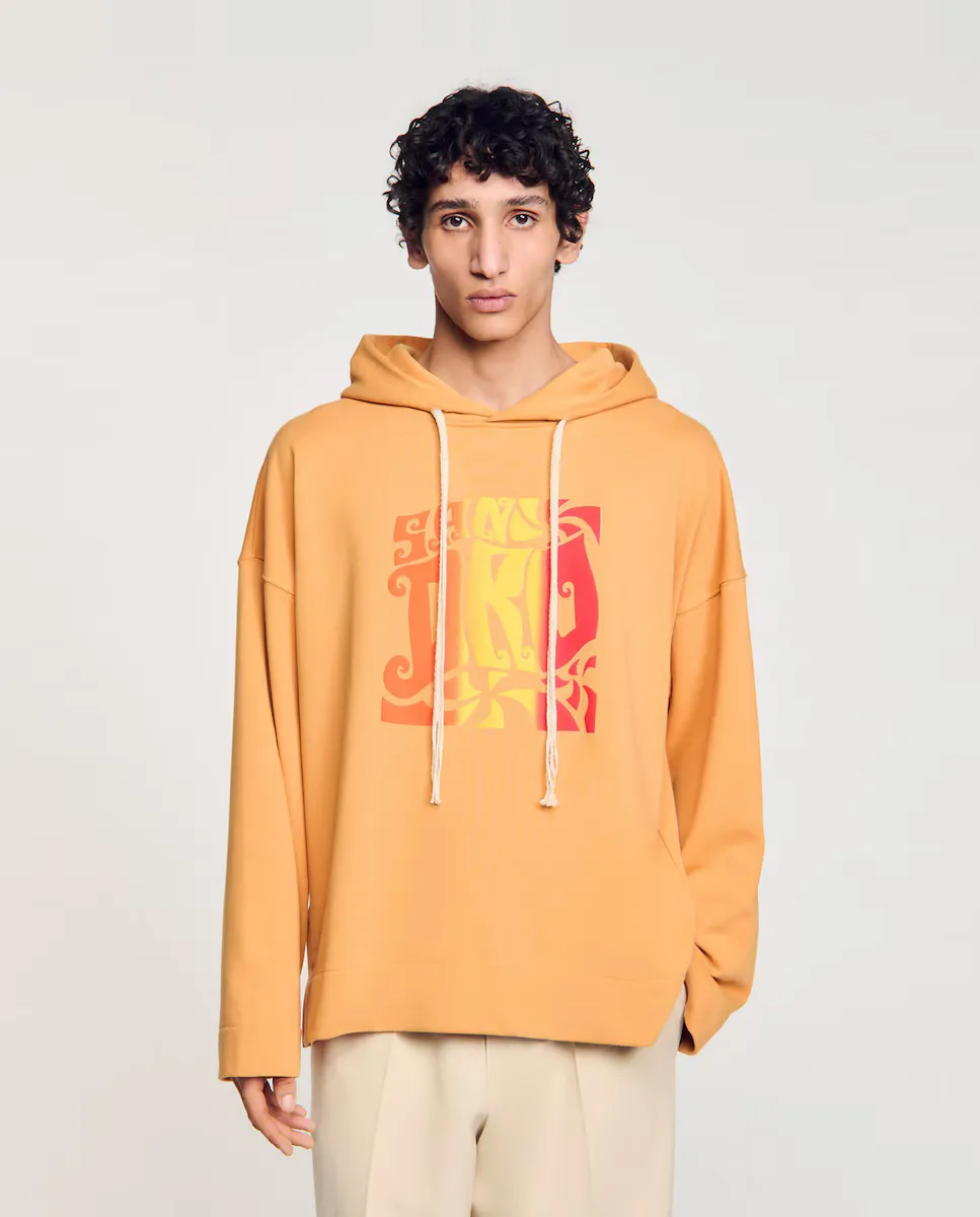 Мужская толстовка с капюшоном Sandro, оранжевый
Мужская толстовка с капюшоном Sandro, оранжевый