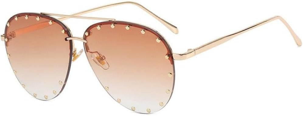 Женские модные солнцезащитные очки с бриллиантовыми стразами, градиентным металлическим многоугольным оправой, без оправы, для защиты от солнца на открытом воздухе generic, Grandient Tea
Женские модные солнцезащитные очки с бриллиантовыми стразами, градиентным металлическим многоугольным оправой, без оправы, для защиты от солнца на открытом воздухе generic, Grandient Tea