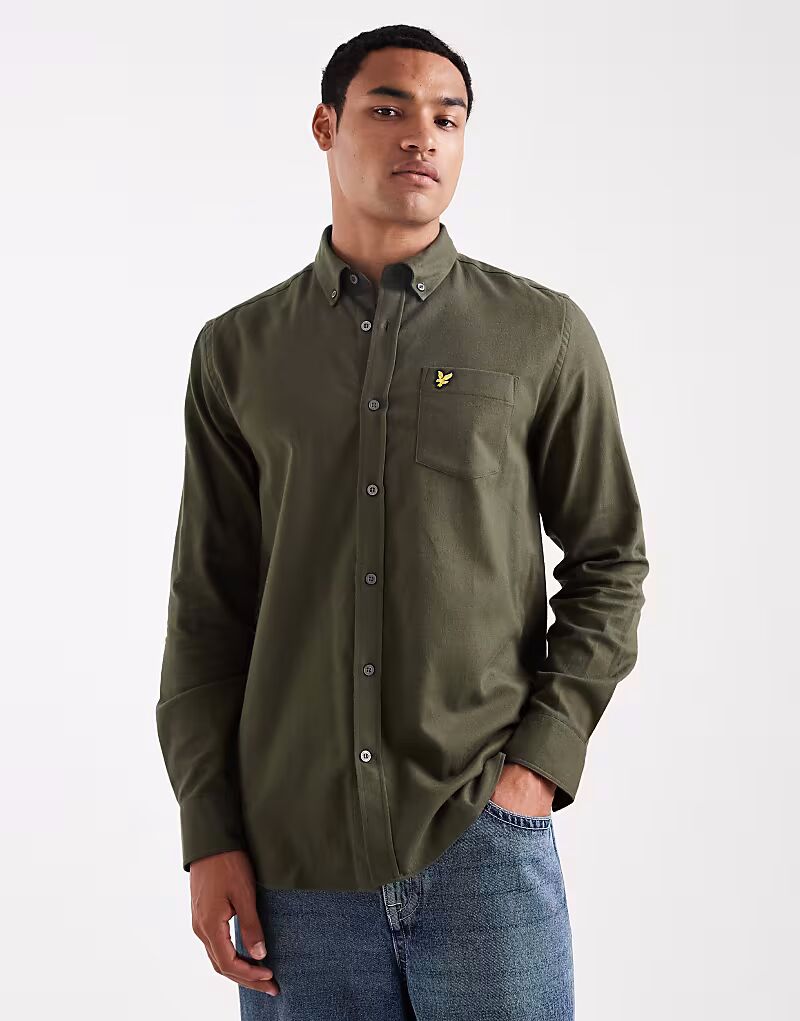 Рубашка из простой фланели в глубоких принтах Lyle & Scott
Рубашка из простой фланели в глубоких принтах Lyle & Scott