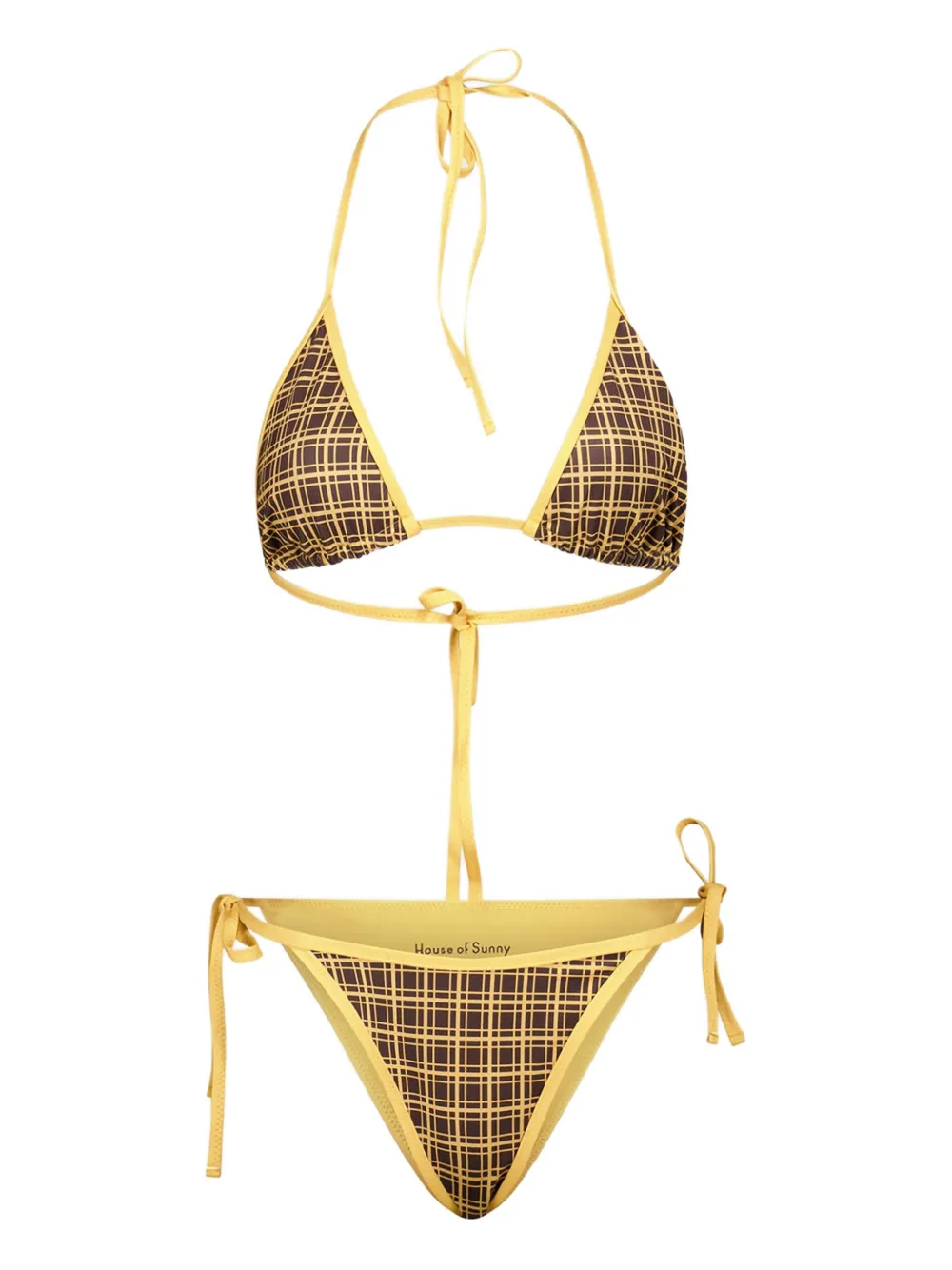 Купальник в клетку House of Sunny, желтый
Купальник в клетку House of Sunny, желтый