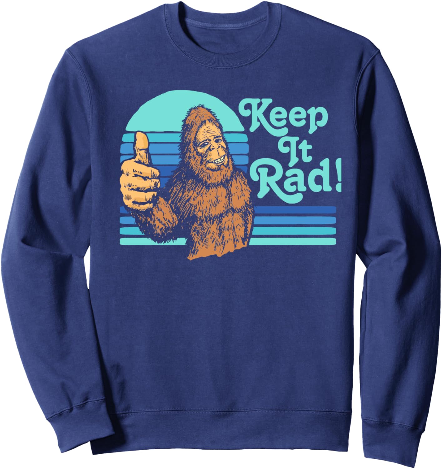 Keep It Rad! Винтажная толстовка в стиле хипстер с изображением Бигфута и поднятым большим пальцем Giant Step Design Co., темно-синий
Keep It Rad! Винтажная толстовка в стиле хипстер с изображением Бигфута и поднятым большим пальцем Giant Step Design Co., темно-синий