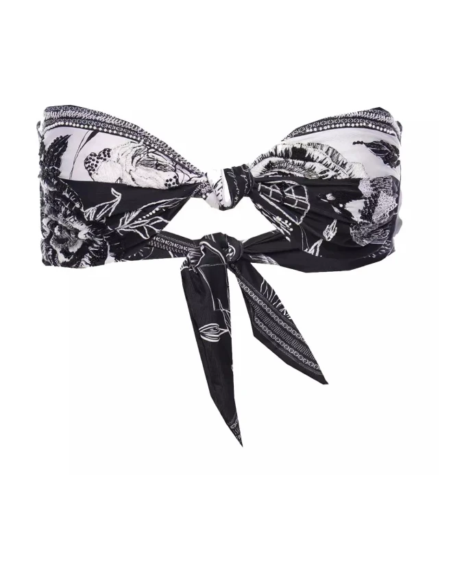 Верхняя часть бикини Cerca в черно-белом цвете Agua By Agua Bendita, черный
Верхняя часть бикини Cerca в черно-белом цвете Agua By Agua Bendita, черный