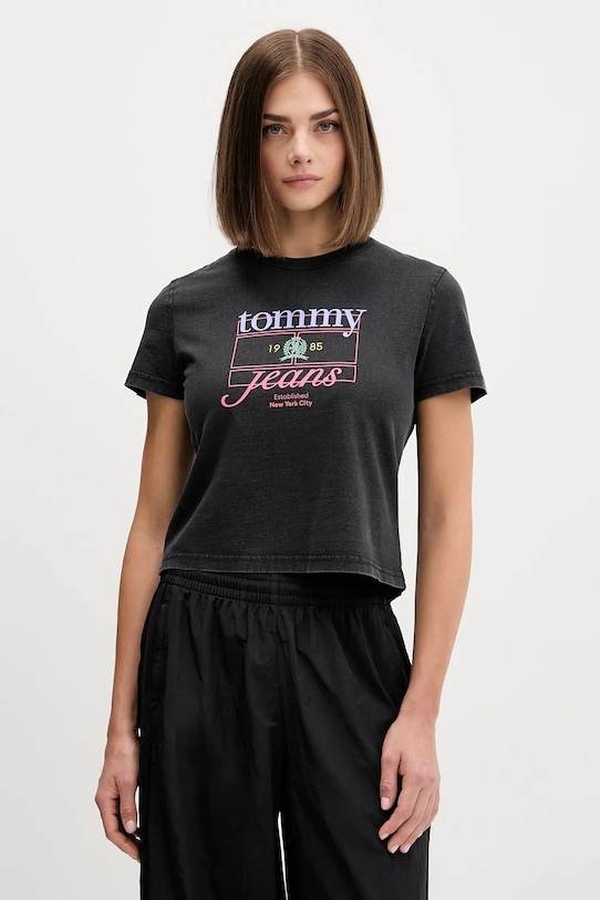 Хлопковая футболка Tommy Jeans, черный
Хлопковая футболка Tommy Jeans, черный