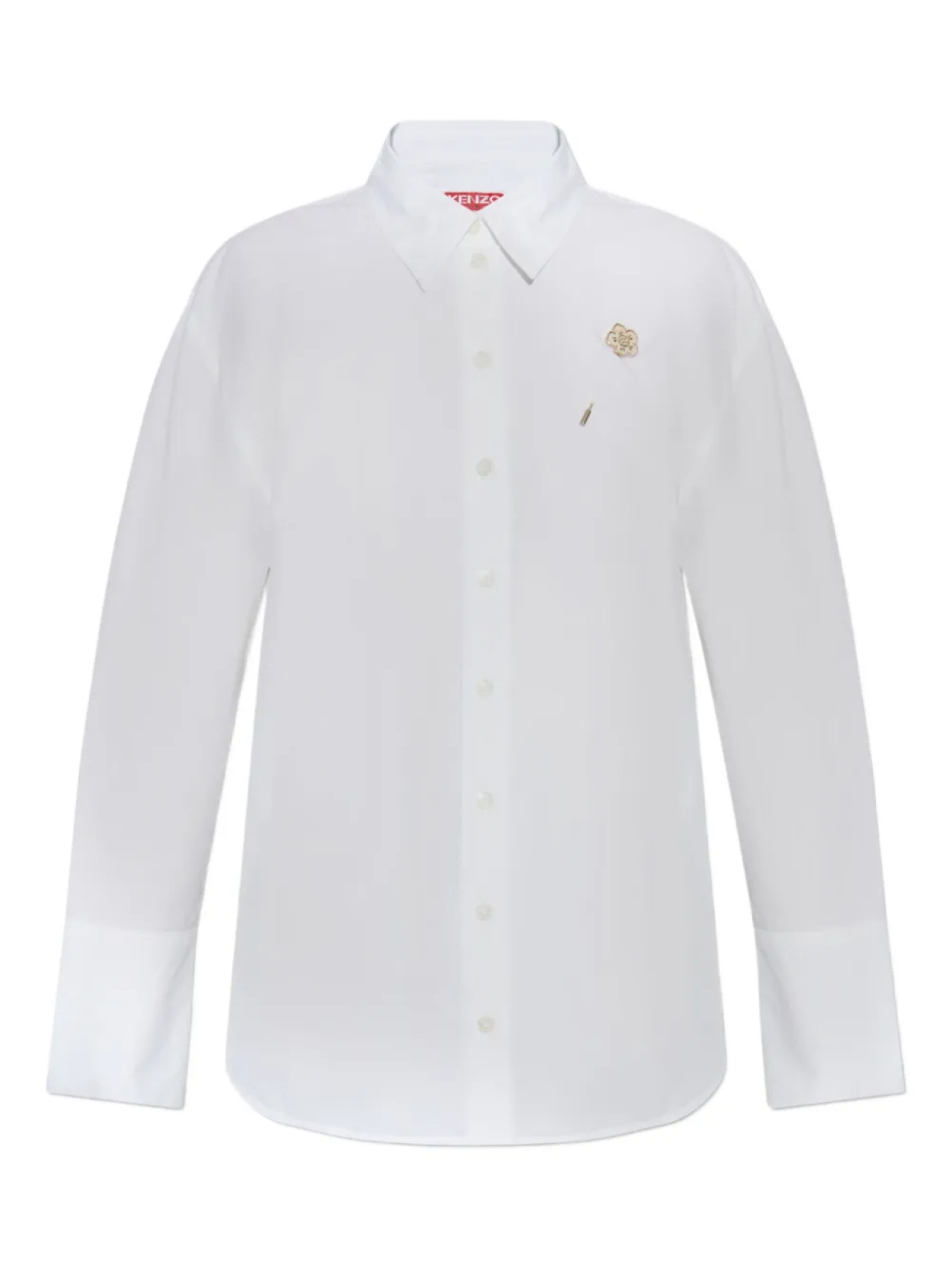 Хлопковая рубашка с цветочным узором Boke Kenzo, белый
Хлопковая рубашка с цветочным узором Boke Kenzo, белый