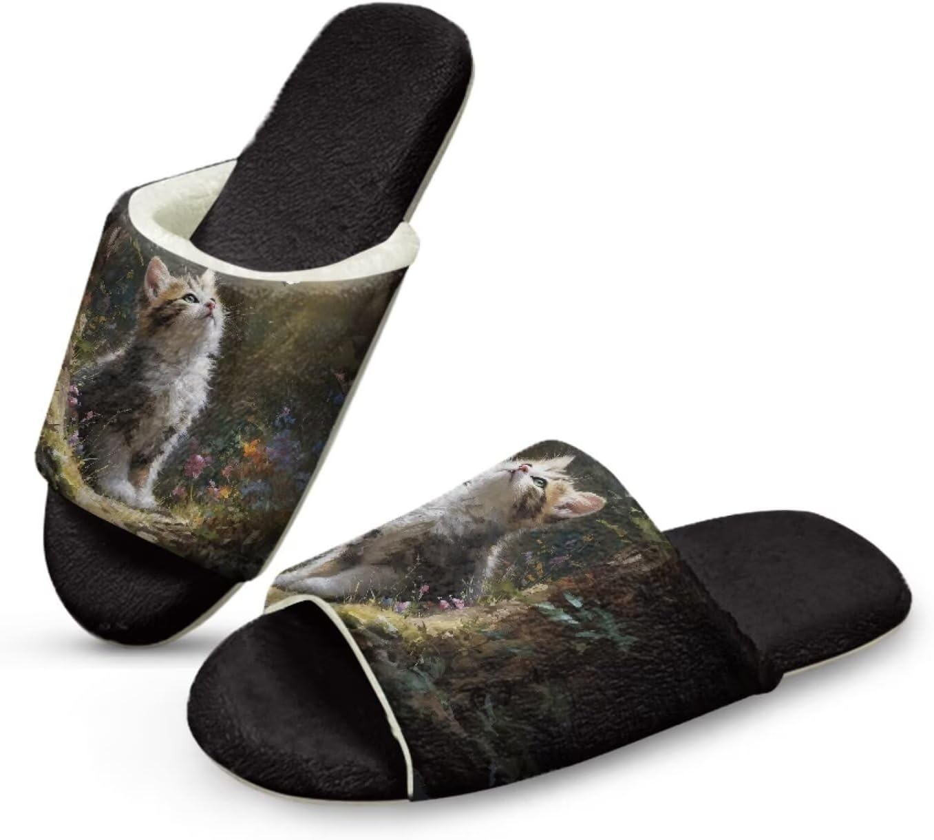 Домашние тапочки Forchrinse для женщин и мужчин с открытым носком, гостевые тапочки, можно стирать, многоразовые, для спа и отеля, Cat Pattern
Домашние тапочки Forchrinse для женщин и мужчин с открытым носком, гостевые тапочки, можно стирать, многоразовые, для спа и отеля, Cat Pattern