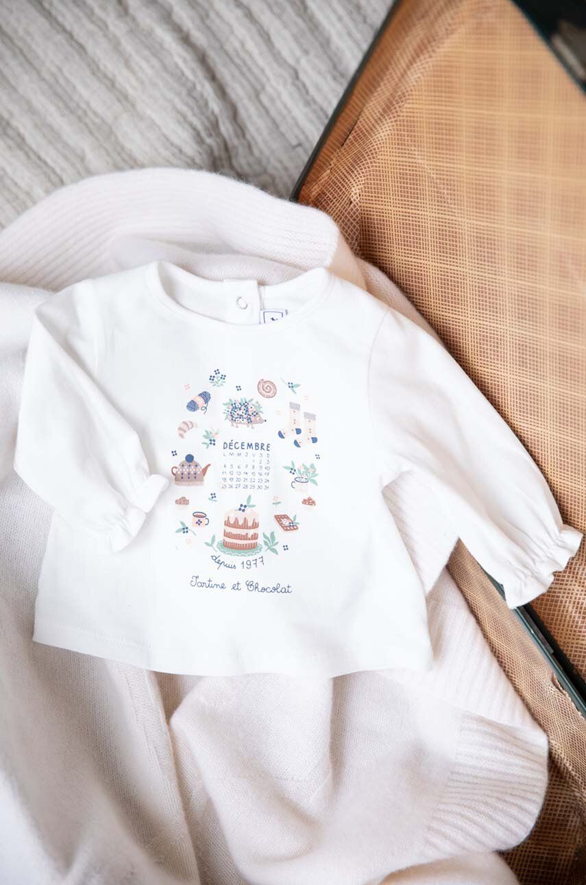 Детская футболка с длинными рукавами Tartine et Chocolat, белый
Детская футболка с длинными рукавами Tartine et Chocolat, белый