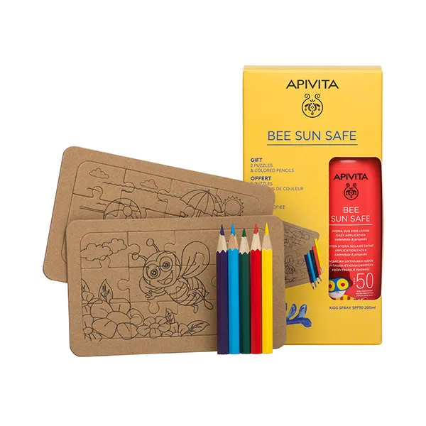 Детский солнцезащитный спрей SPF50 Pack Infantil Bee Sun Safe Apivita, 1 UD
Детский солнцезащитный спрей SPF50 Pack Infantil Bee Sun Safe Apivita, 1 UD