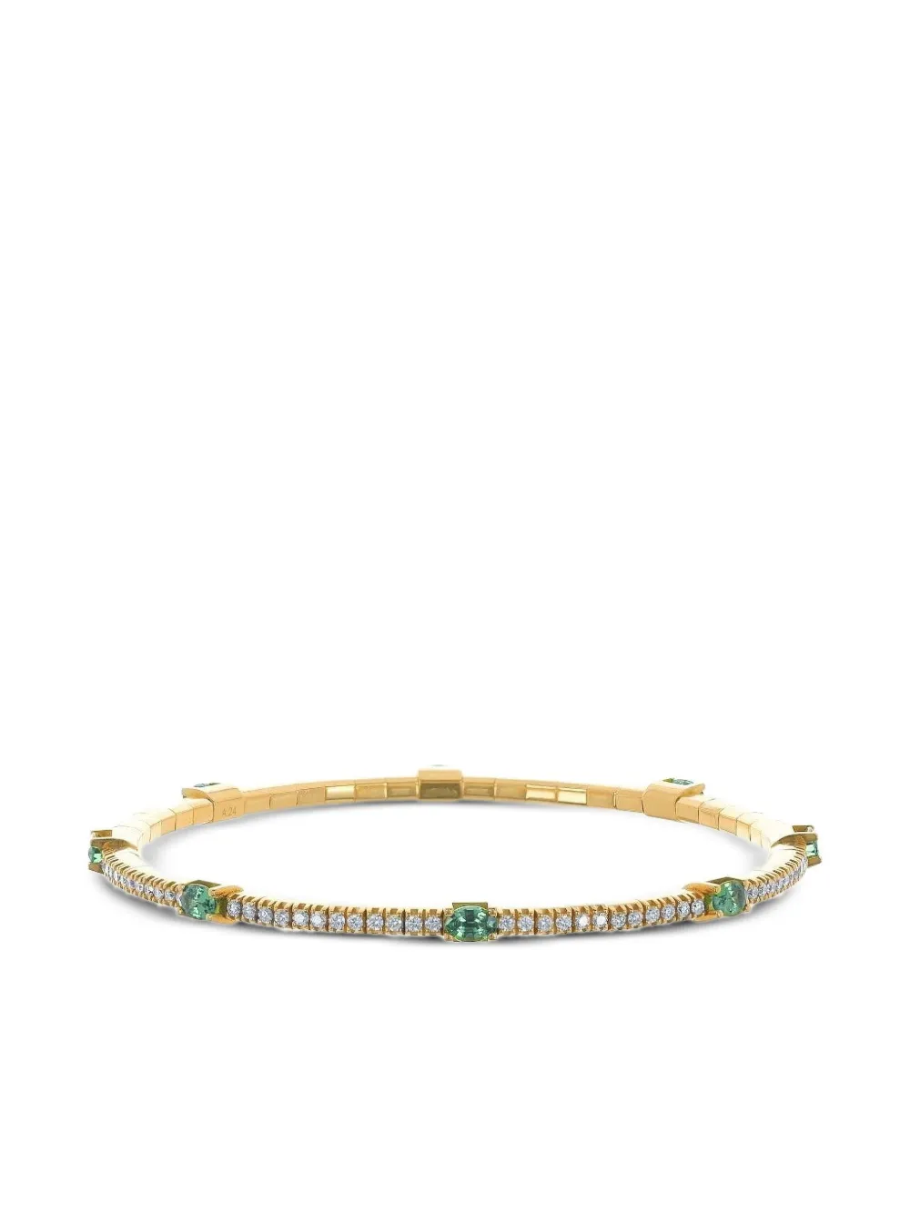 Браслет из желтого золота 18 карат с цаворитами и бриллиантами ROBERTO DEMEGLIO, золотой
Браслет из желтого золота 18 карат с цаворитами и бриллиантами ROBERTO DEMEGLIO, золотой