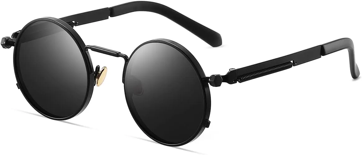 GYsnail Make the world clear Круглые поляризованные солнцезащитные очки в стиле стимпанк для мужчин, круглая металлическая оправа, очки в стиле хиппи, 8479-black
GYsnail Make the world clear Круглые поляризованные солнцезащитные очки в стиле стимпанк для мужчин, круглая металлическая оправа, очки в стиле хиппи, 8479-black