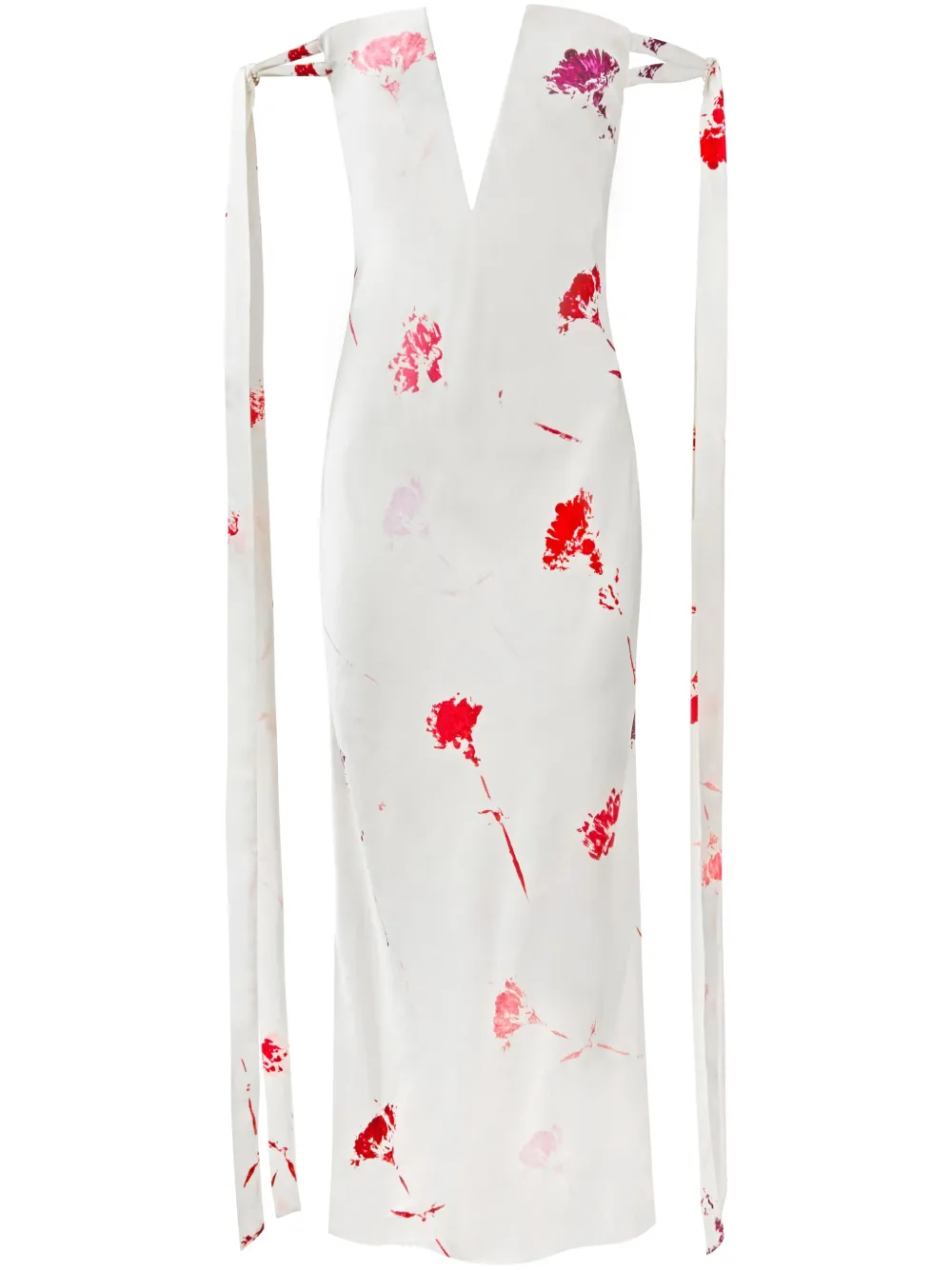 Платье без бретелей с завязками на рукавах Alejandra Alonso Rojas, белый
Платье без бретелей с завязками на рукавах Alejandra Alonso Rojas, белый