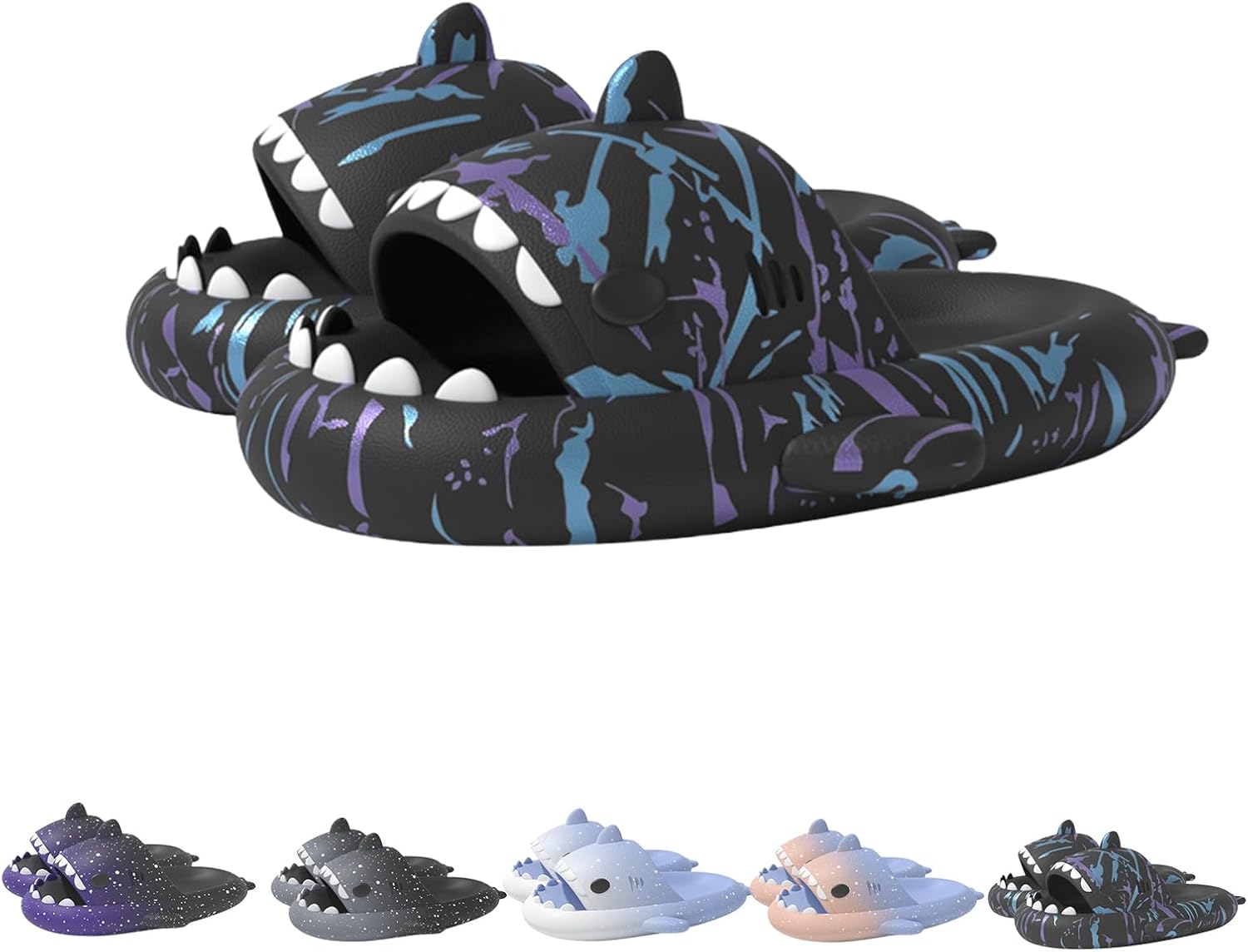 Сланцы с пятнистым сиянием, противоскользящие и быстросохнущие с облаками звездного неба, градиентные сланцы-акулы унисекс Generic, черный
Сланцы с пятнистым сиянием, противоскользящие и быстросохнущие с облаками звездного неба, градиентные сланцы-акулы унисекс Generic, черный