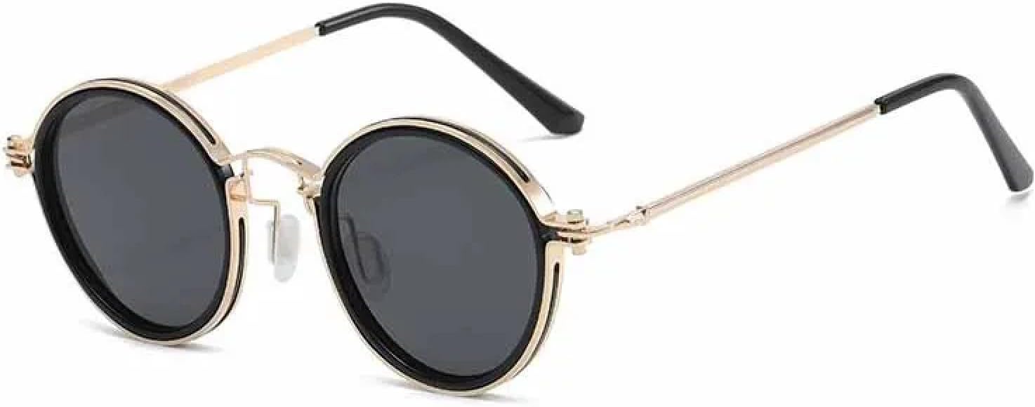 Круглые солнцезащитные очки в металлической оправе для мужчин и женщин, в стиле ретро, стимпанк, для путешествий и вождения, защита от УФ-излучения UV400 TKKTLLT, Gold Gray
Круглые солнцезащитные очки в металлической оправе для мужчин и женщин, в стиле ретро, стимпанк, для путешествий и вождения, защита от УФ-излучения UV400 TKKTLLT, Gold Gray