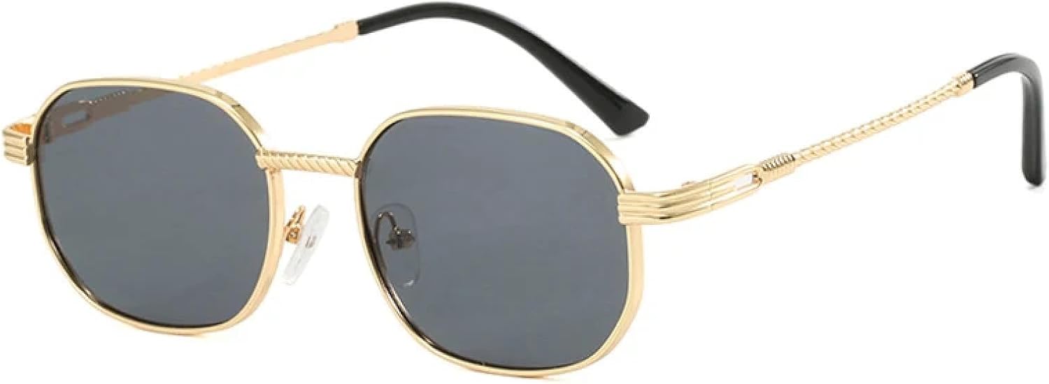 Женские солнцезащитные очки в маленькой металлической оправе с защитой от УФ-излучения UV400 | Мужские очки с градиентными линзами для занятий спортом на открытом воздухе и вождения DSVIGF, Golden Gray
Женские солнцезащитные очки в маленькой металлической оправе с защитой от УФ-излучения UV400 | Мужские очки с градиентными линзами для занятий спортом на открытом воздухе и вождения DSVIGF, Golden Gray