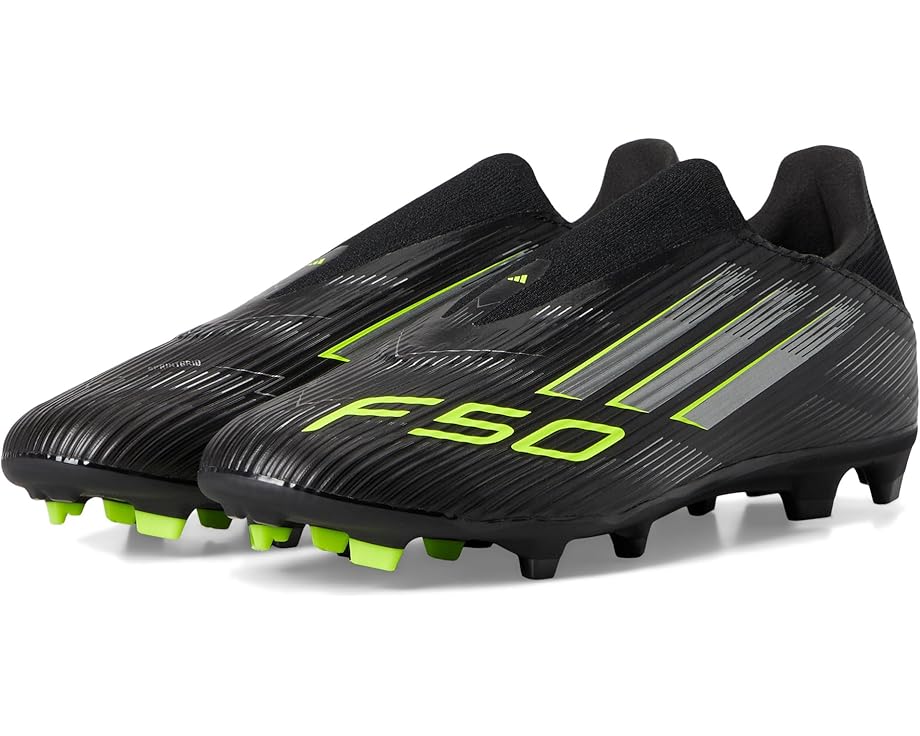 Унисекс бутсы для футбола на твердом грунте Adidas F50 League Laceless, Black/Iron Metallic/Lucid Lemon
Унисекс бутсы для футбола на твердом грунте Adidas F50 League Laceless, Black/Iron Metallic/Lucid Lemon