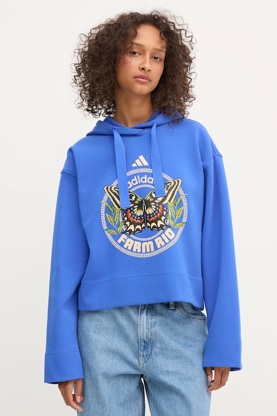 Толстовка x Farm Rio Adidas, синий 
Толстовка x Farm Rio Adidas, синий