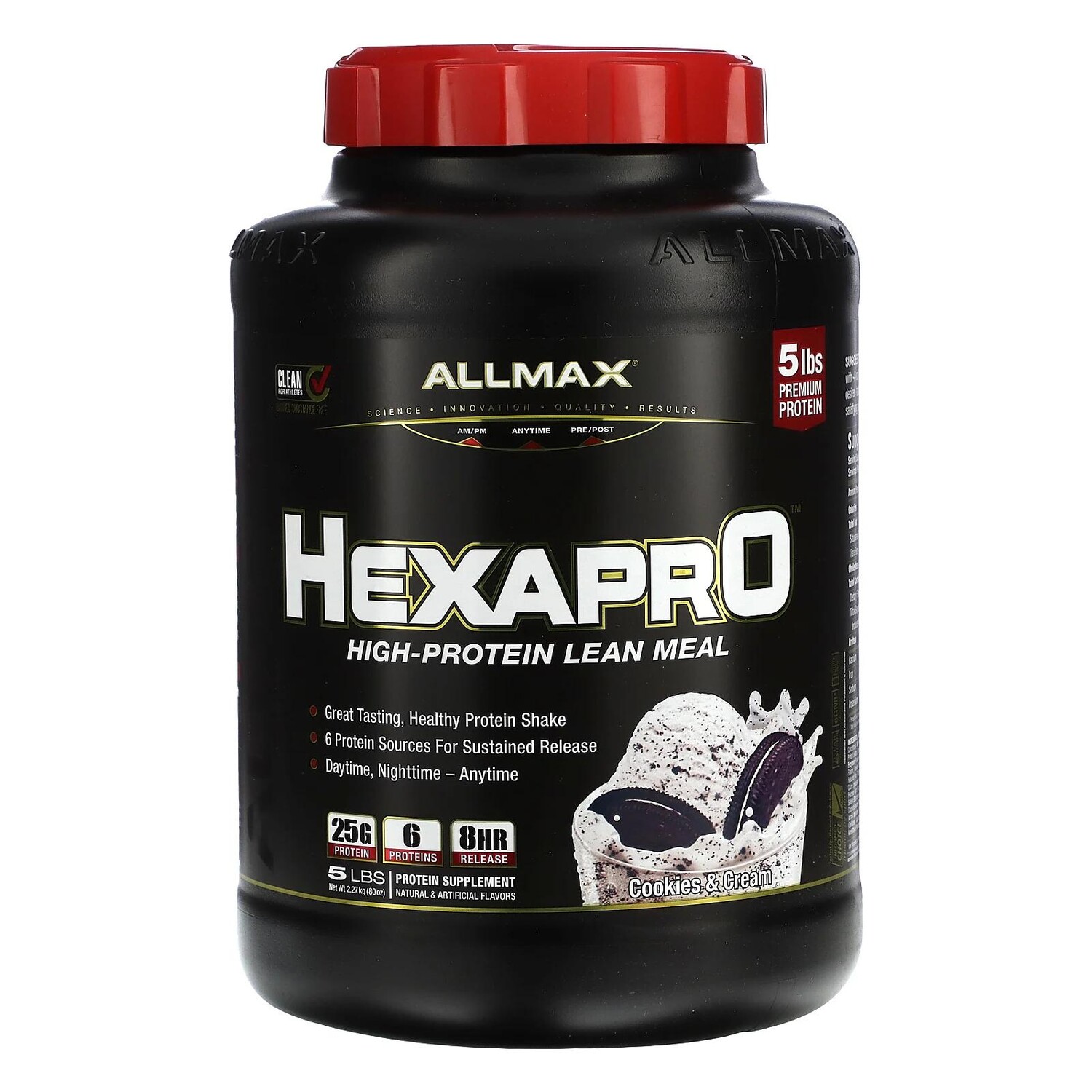 ALLMAX Nutrition Hexapro высокобелковое обезжиренное питание вкус печенья со сливками. 2,27 кг (5 фунтов)
ALLMAX Nutrition Hexapro высокобелковое обезжиренное питание вкус печенья со сливками. 2,27 кг (5 фунтов)