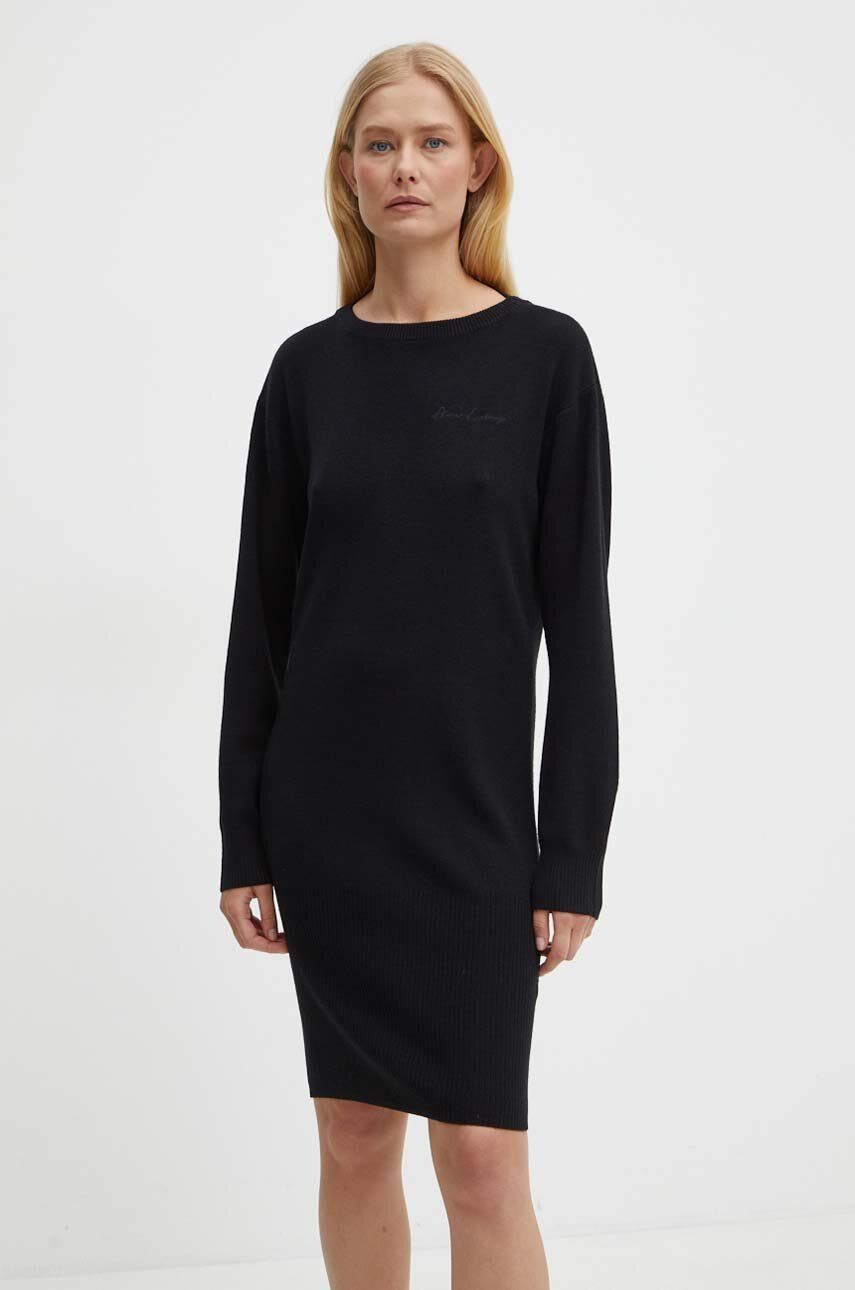 Платье с добавлением шерсти Armani Exchange, черный
Платье с добавлением шерсти Armani Exchange, черный