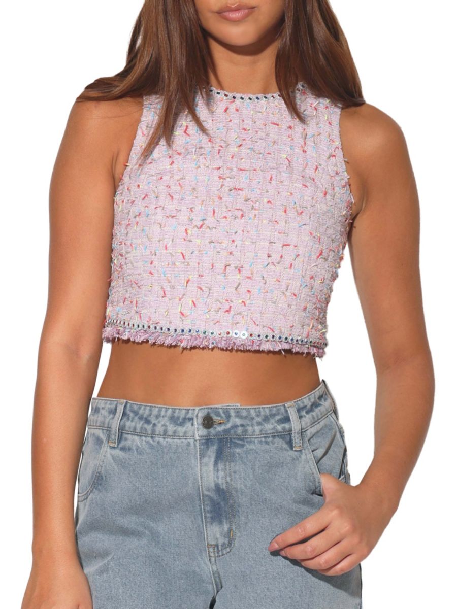 Топ из твида Giovanna Walter Baker, цвет Celebrate Tweed
Топ из твида Giovanna Walter Baker, цвет Celebrate Tweed