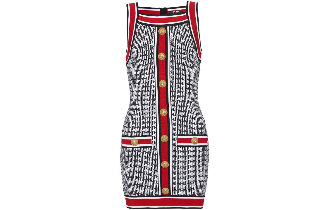 Монограммное платье без рукавов BALMAIN, мультиколор
Монограммное платье без рукавов BALMAIN, мультиколор
