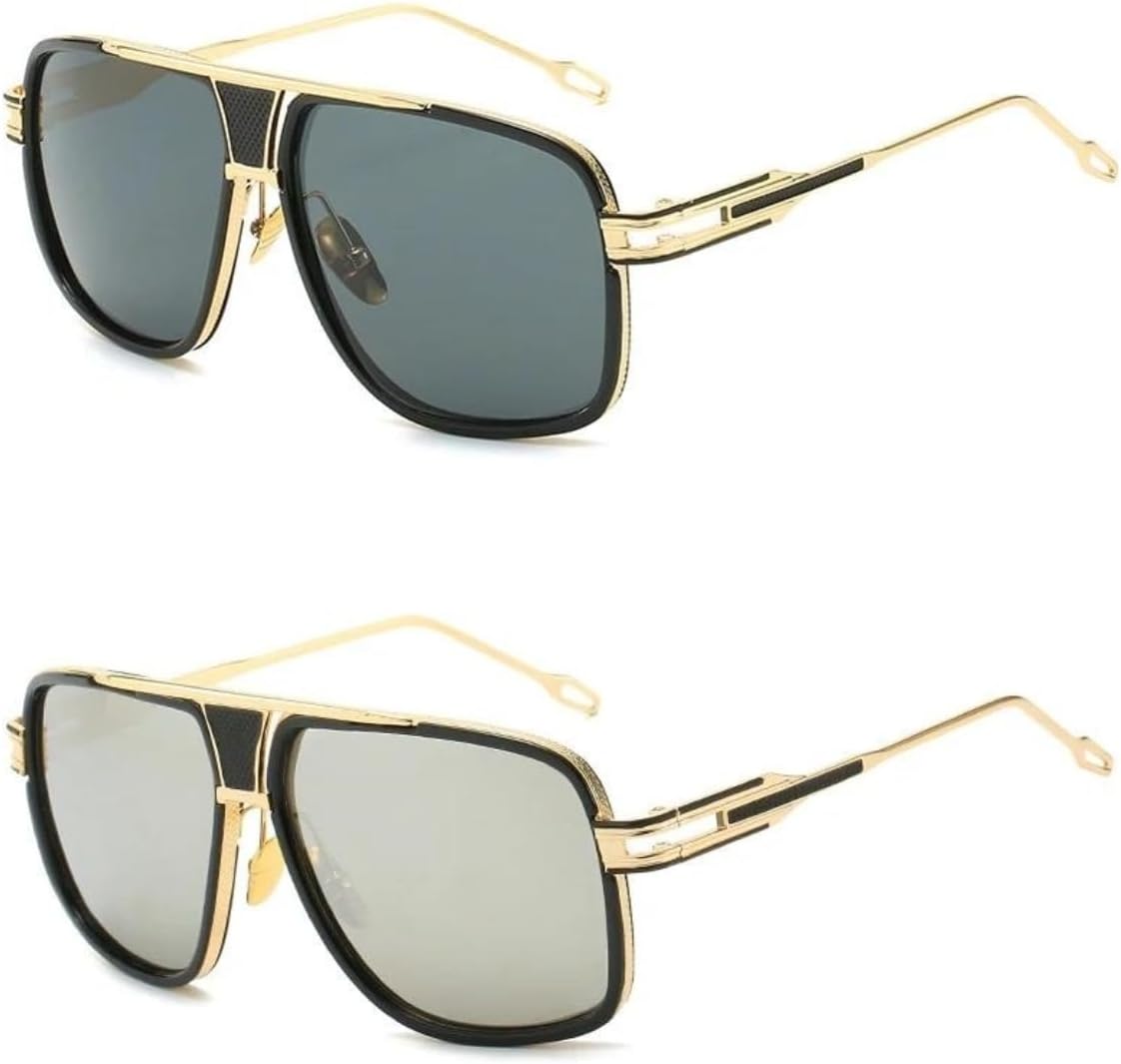 Классические солнцезащитные очки в крупной оправе, мужские металлические солнцезащитные очки, женские ретро квадратные очки-маски в винтажном стиле с защитой от УФ-излучения UV400 UQKY, Cranber 5
Классические солнцезащитные очки в крупной оправе, мужские металлические солнцезащитные очки, женские ретро квадратные очки-маски в винтажном стиле с защитой от УФ-излучения UV400 UQKY, Cranber 5