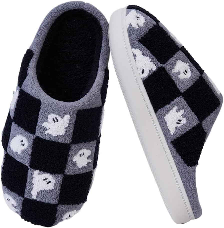 Домашние тапочки HiGropcore на Хэллоуин для женщин и мужчин, милые и жуткие осенние тапочки, уютные плюшевые теплые тапочки для дома, для улицы и дома, черный
Домашние тапочки HiGropcore на Хэллоуин для женщин и мужчин, милые и жуткие осенние тапочки, уютные плюшевые теплые тапочки для дома, для улицы и дома, черный