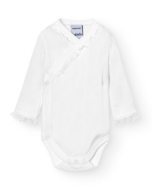 В упаковке 2 кружевных боди для малышей с перекрещенными шнурками Babidú, белый
В упаковке 2 кружевных боди для малышей с перекрещенными шнурками Babidú, белый