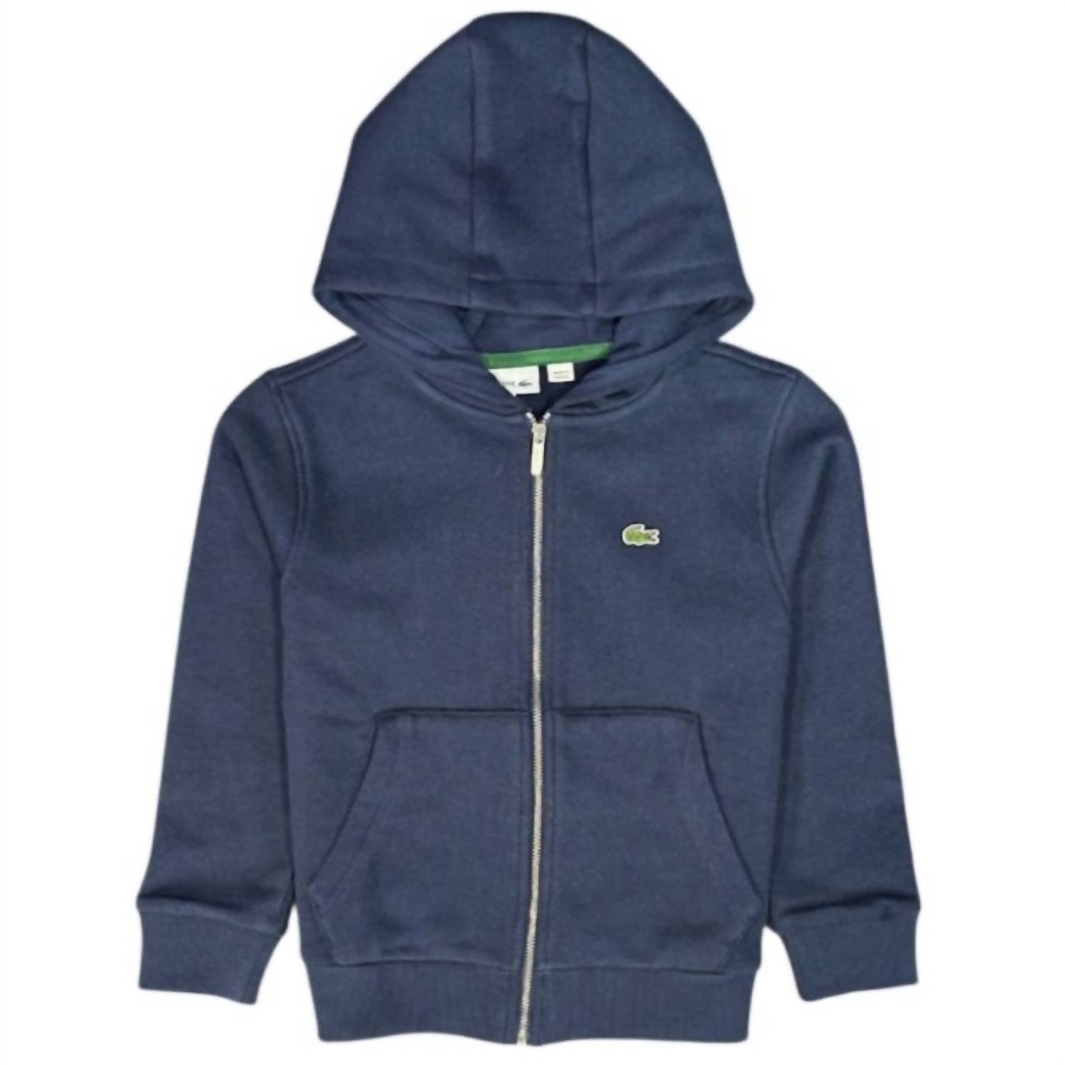 Детская худи с кенгуру на молнии в темно-синем цвете Lacoste
Детская худи с кенгуру на молнии в темно-синем цвете Lacoste