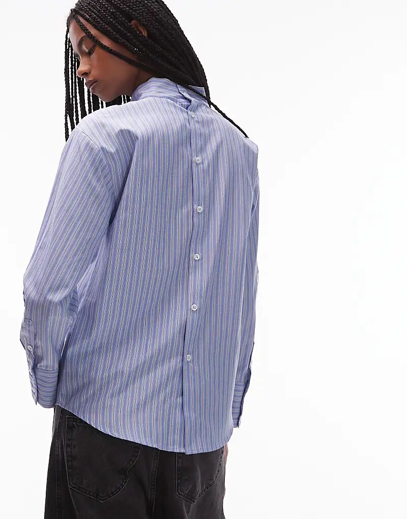 Рубашка ASOS DESIGN в полоску с отделкой сзади
Рубашка ASOS DESIGN в полоску с отделкой сзади