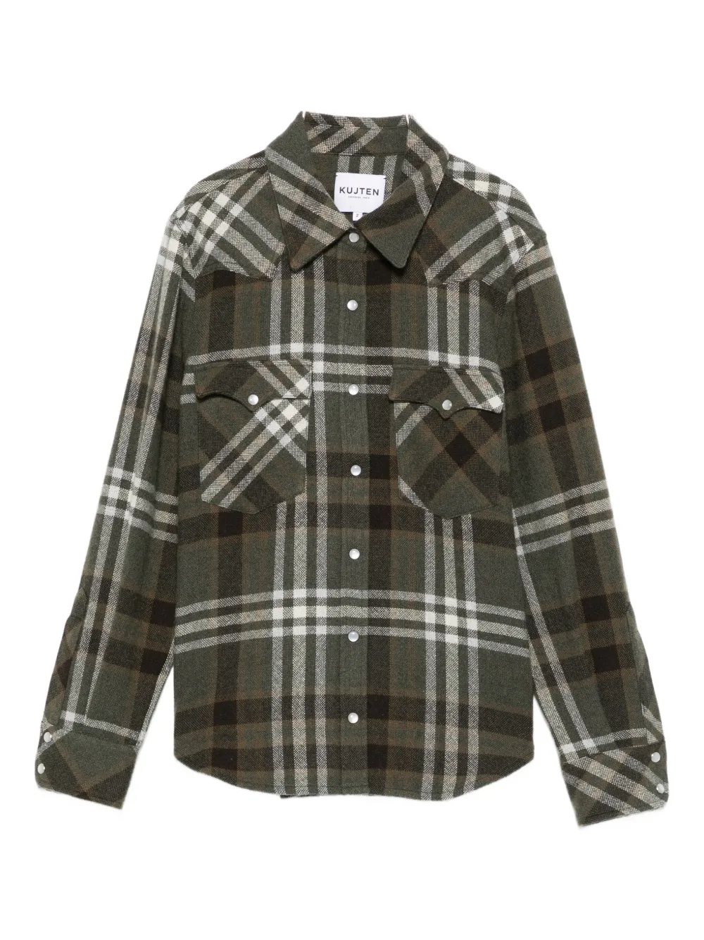 Рубашка из кашемира в клетку kujten, зеленый
Рубашка из кашемира в клетку kujten, зеленый